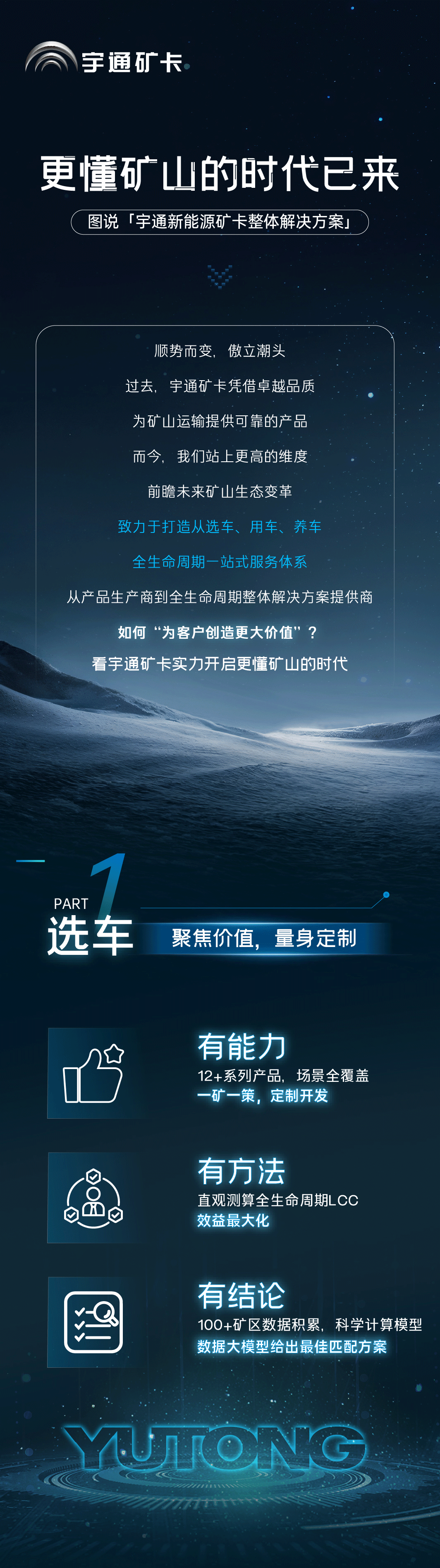 更懂礦山！一圖了解宇通新能源礦卡整體解決方案